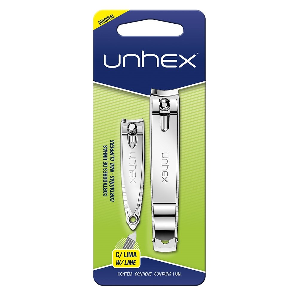 Cortador de Unha Unhex para Mãos e Pés Embalagem com 2 Unidades Cortador de Unha Unhex para Mãos e Pés Embalagem com 2 Unidades