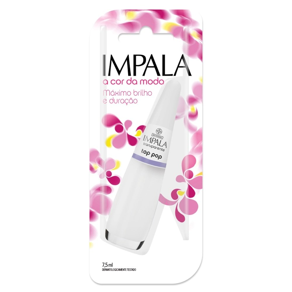 Esmalte Impala Transparente Top Pop 7,5ml Esmalte Impala Transparente Top Pop 7,5ml