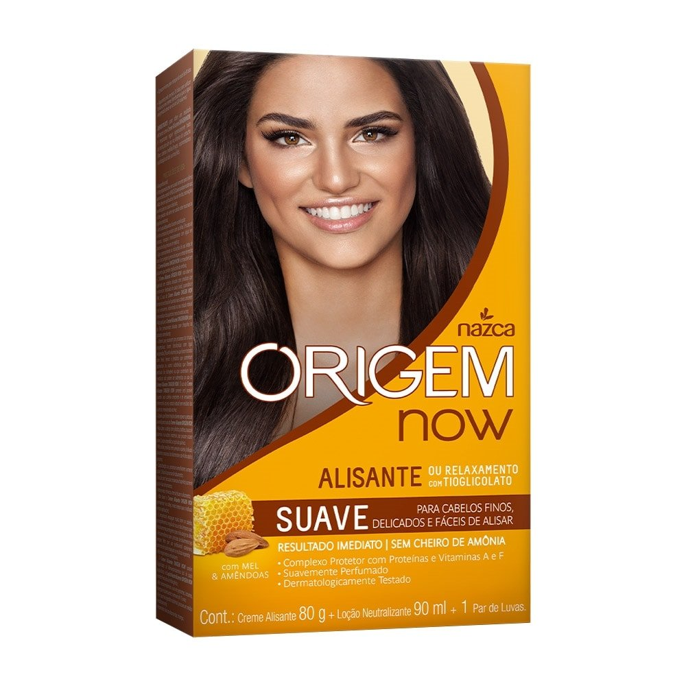 Alisante em Creme Origem Now Mel e Amêndoas Suave Alisante em Creme Origem Now Mel e Amêndoas Suave