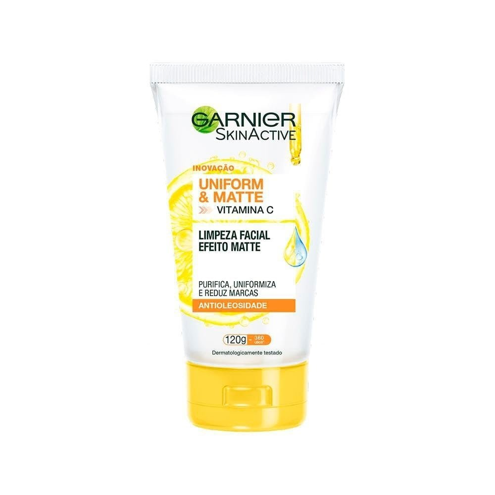 Gel de Limpeza Facial Garnier Vitamina C Efeito Matte 120g Gel de Limpeza Facial Garnier Vitamina C Efeito Matte 120g