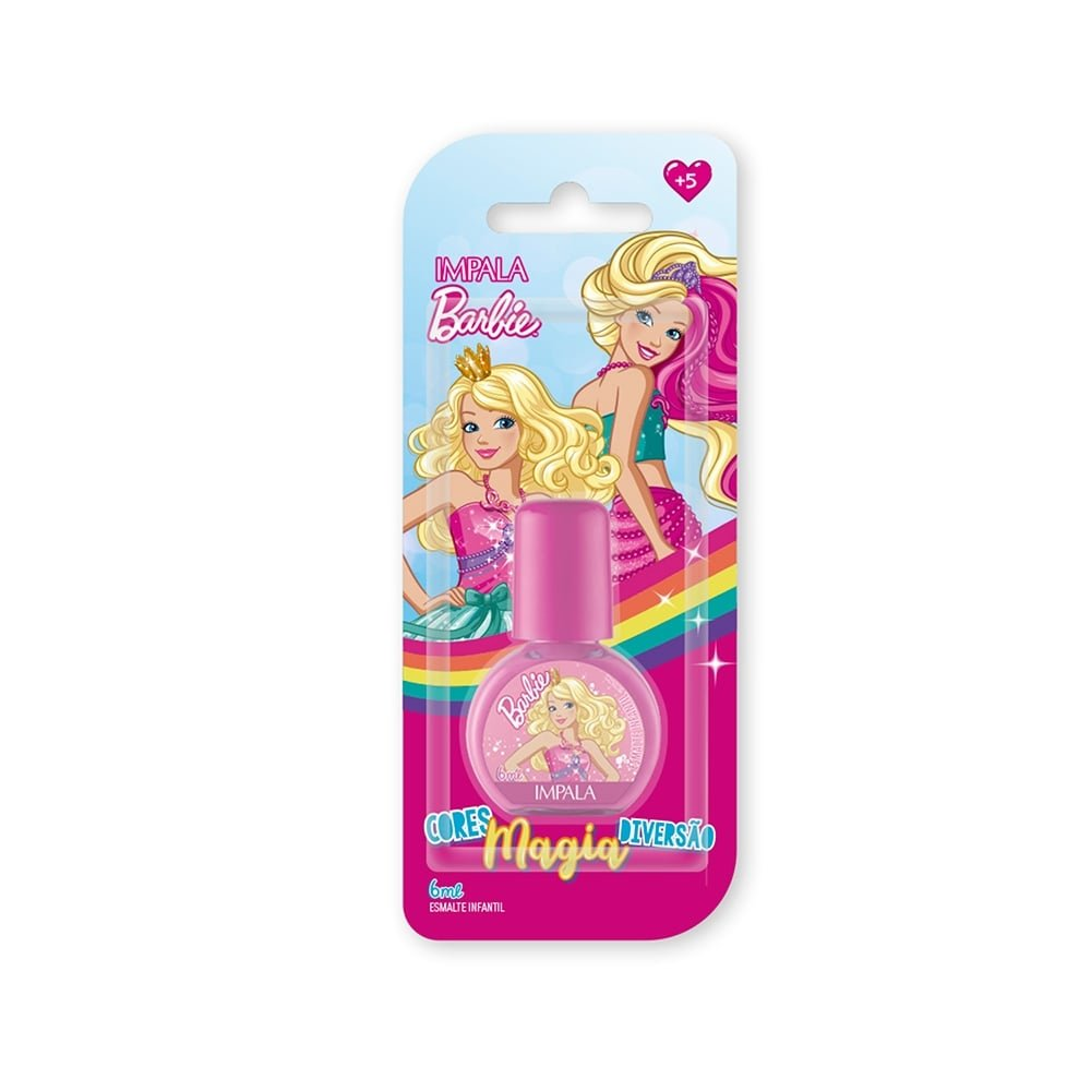 Esmalte Impala Barbie Reino Cor de Rosa Blister 6ml Esmalte Impala Barbie Reino Cor de Rosa Blister 6ml