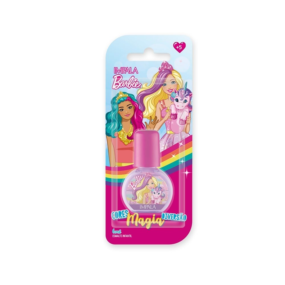 Esmalte Impala Barbie Magia de Unicórnio Blister 6ml Esmalte Impala Barbie Magia de Unicórnio Blister 6ml