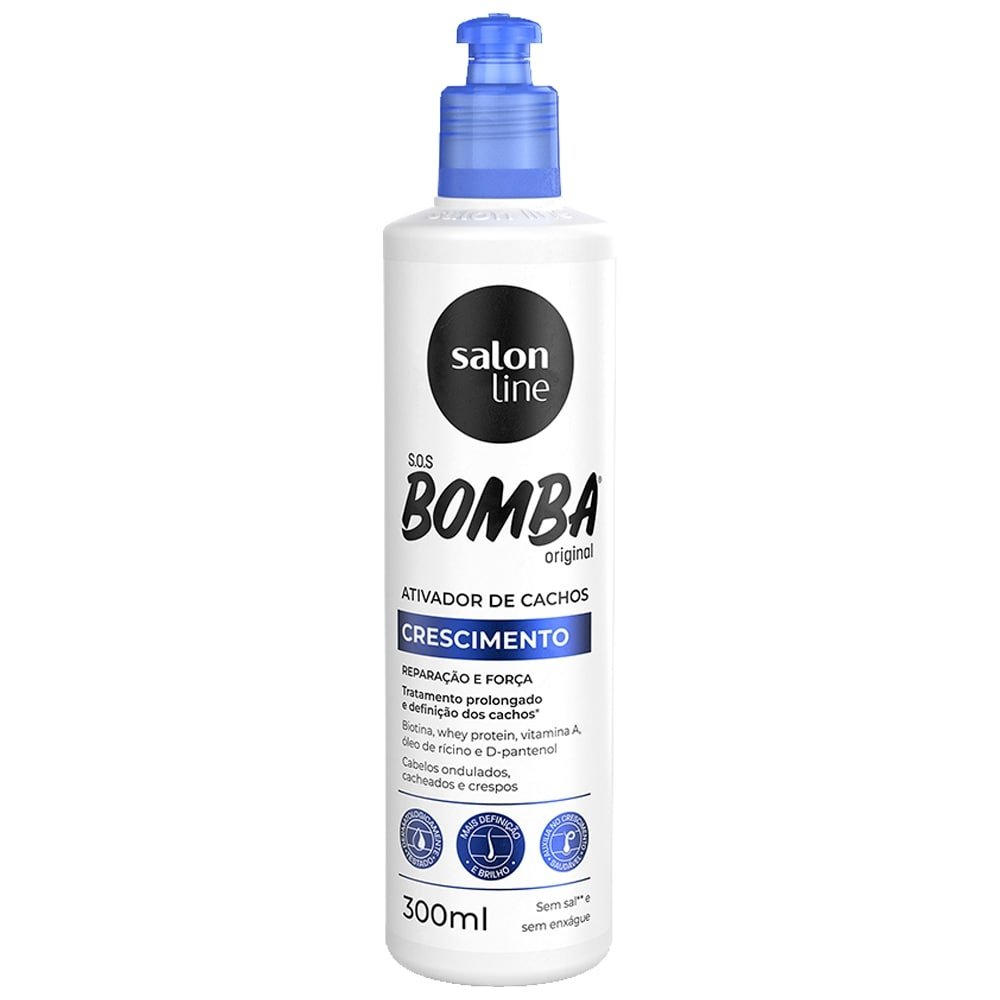 Creme Ativador de Cachos Salon Line Bomba Original, 300ml Creme Ativador de Cachos Salon Line Bomba Original, 300ml