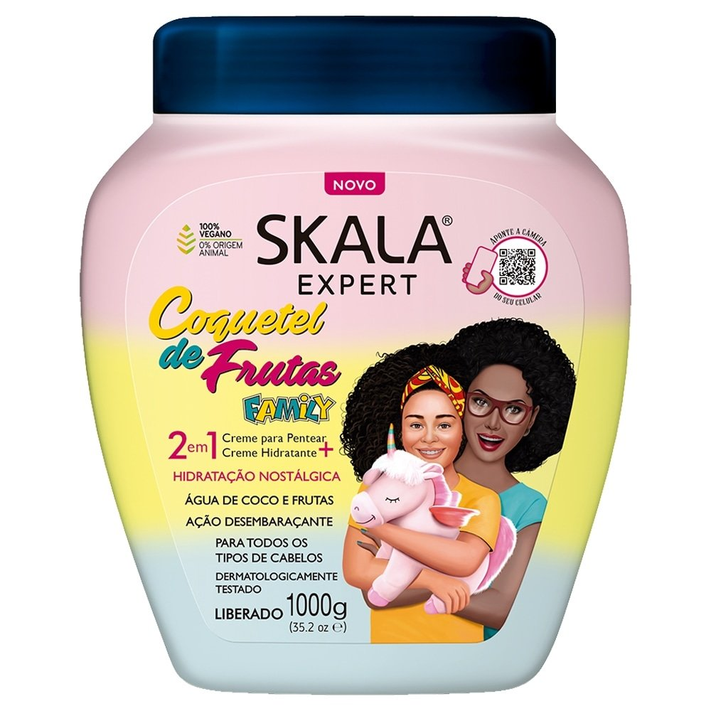 Creme de Tratamento Skala Coquetel de Frutas Family 1Kg Creme de Tratamento Skala Coquetel de Frutas Family 1Kg