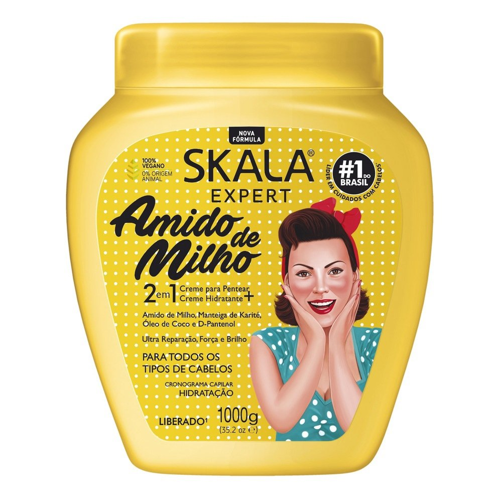 Creme de Tratamento Skala Amido de Milho 1kg Creme de Tratamento Skala Amido de Milho 1kg
