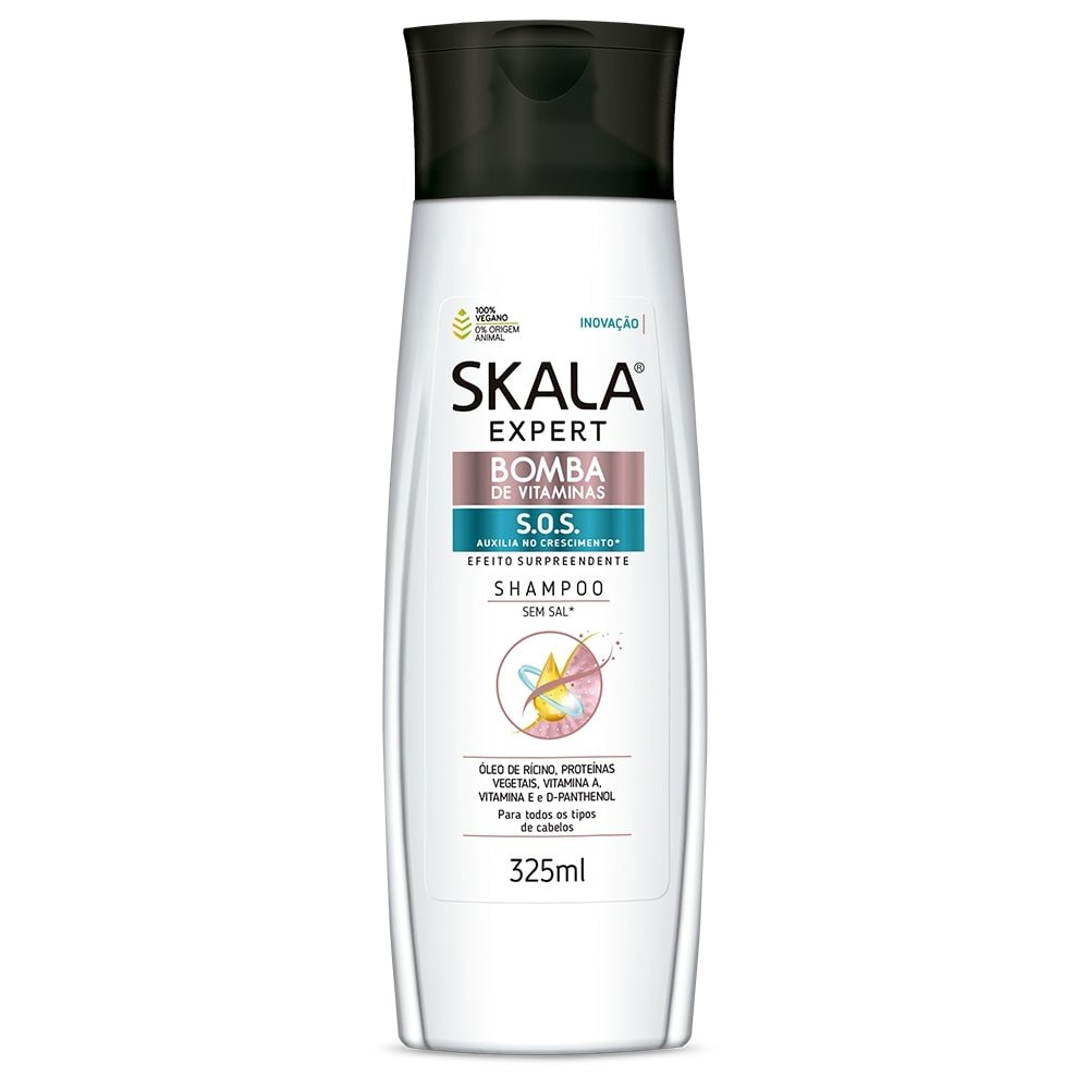 Shampoo Skala Bomba Vitaminas 325ml Shampoo Skala Bomba Vitaminas 325ml