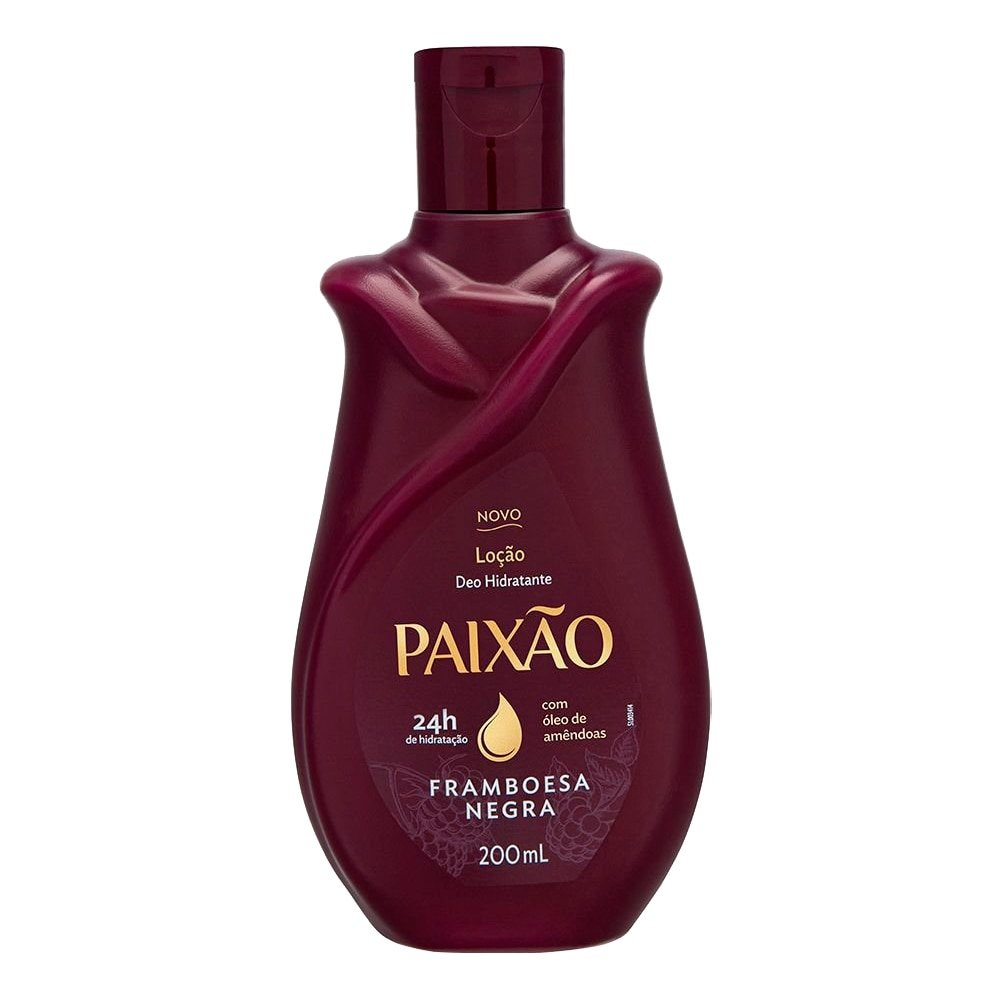 Hidratante Paixão Loção Framboesa Negra com ação desodorante 200ml Hidratante Paixão Loção Framboesa Negra com ação desodorante 200ml