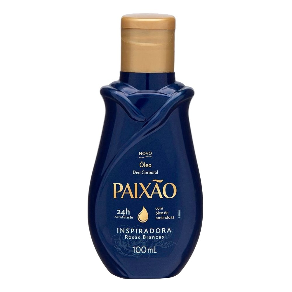 Óleo Corporal para Banho Paixão Inspiradora Rosas Brancas com ação desodorante 100ml Óleo Corporal para Banho Paixão Inspiradora Rosas Brancas com ação desodorante 100ml