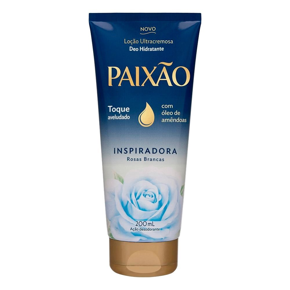 Hidratante Paixão Loção Ultracremosa Inspiradora Rosas Brancas 200ml Hidratante Paixão Loção Ultracremosa Inspiradora Rosas Brancas 200ml