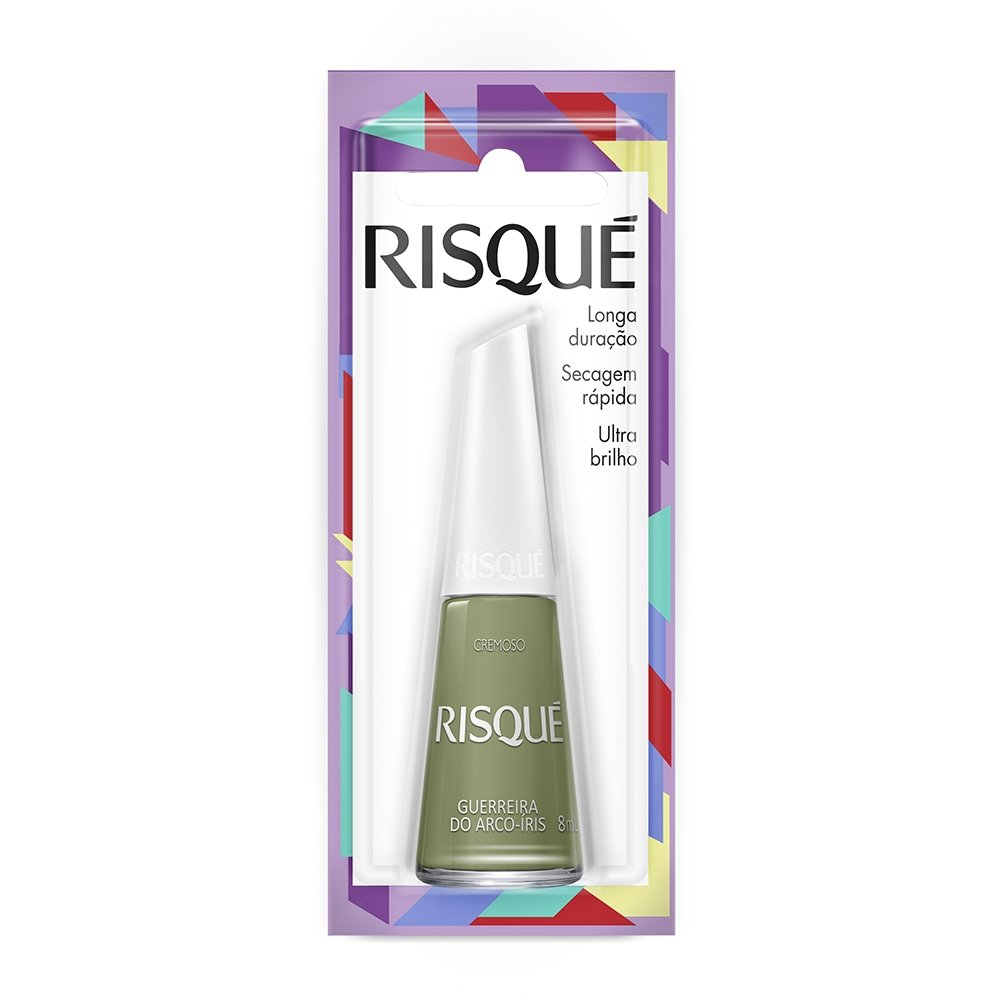 Esmalte Risqué Cremoso Guerreira do Arco-Íris Blister 8ml