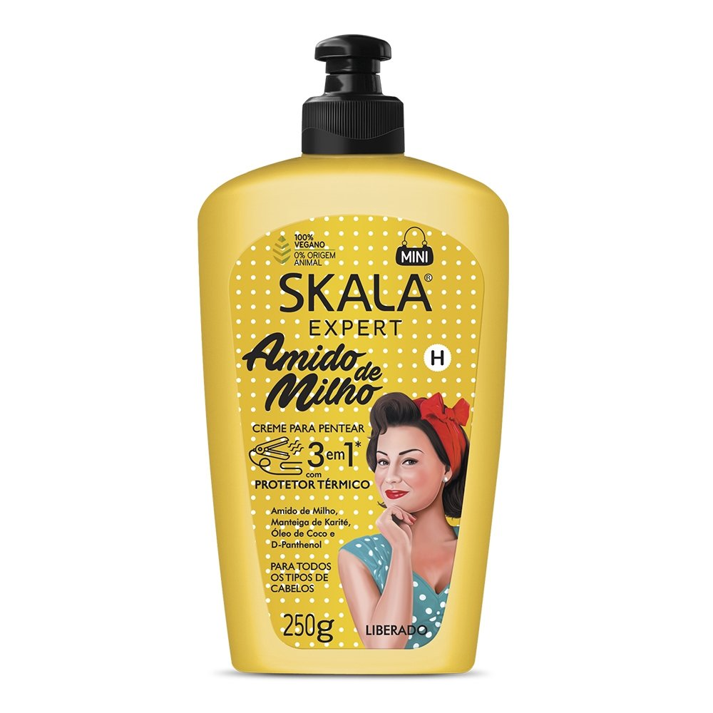 Creme para Pentear Skala Amido de Milho 250g Creme para Pentear Skala Amido de Milho 250g