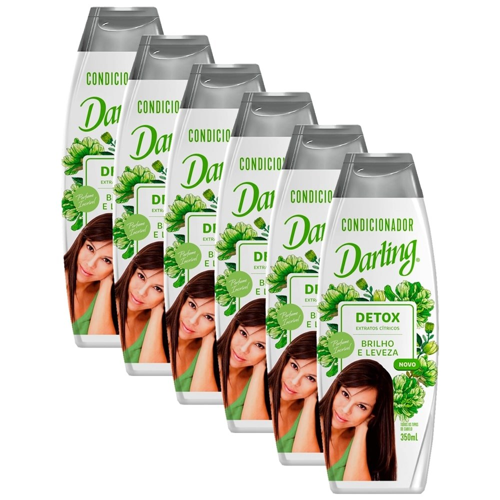Condicionador Darling Detox 350ml - Embalagem com 6 Unidades Condicionador Darling Detox 350ml - Embalagem com 6 Unidades