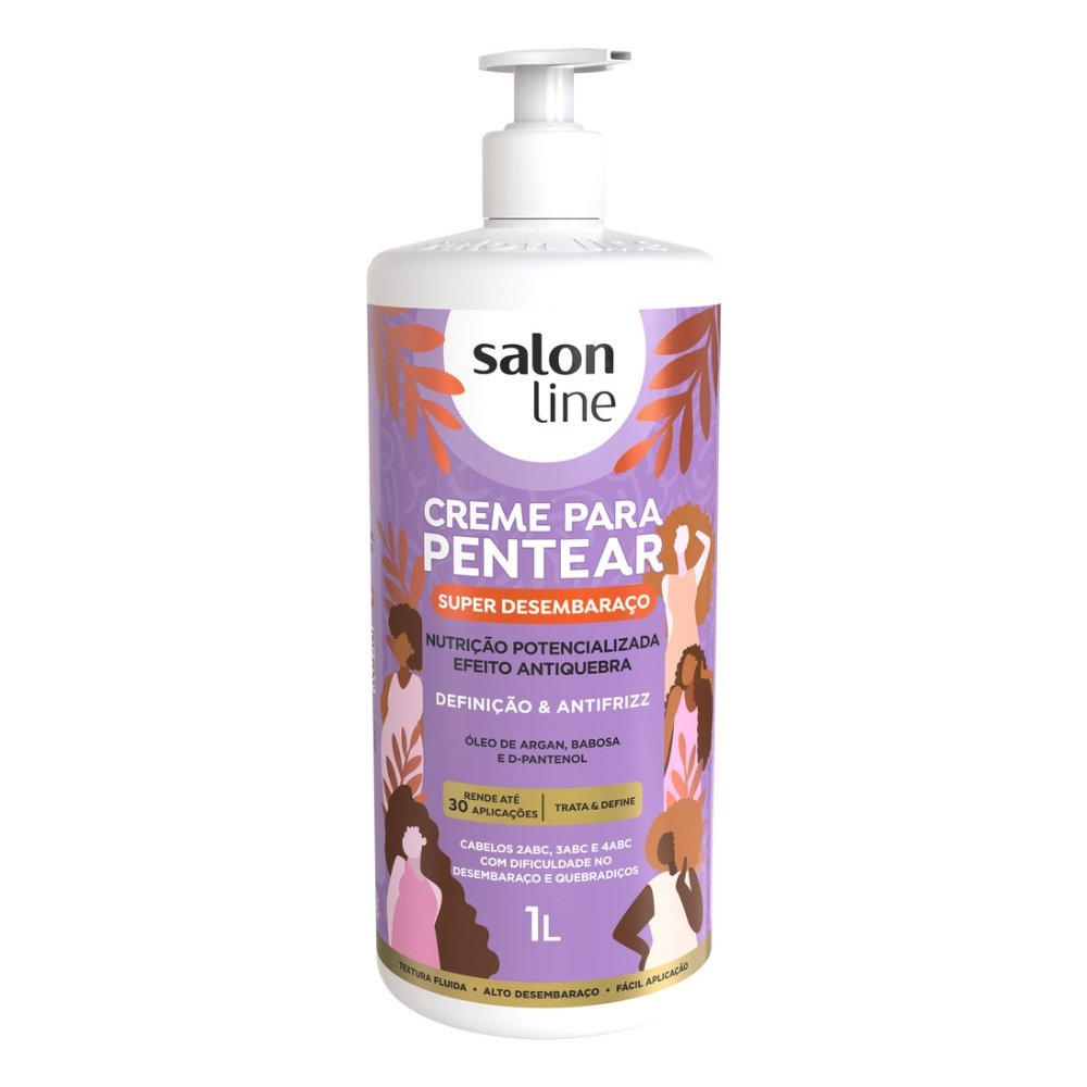 Creme para Pentear Salon Line Super Desembaraço 1L Creme para Pentear Salon Line Super Desembaraço 1L