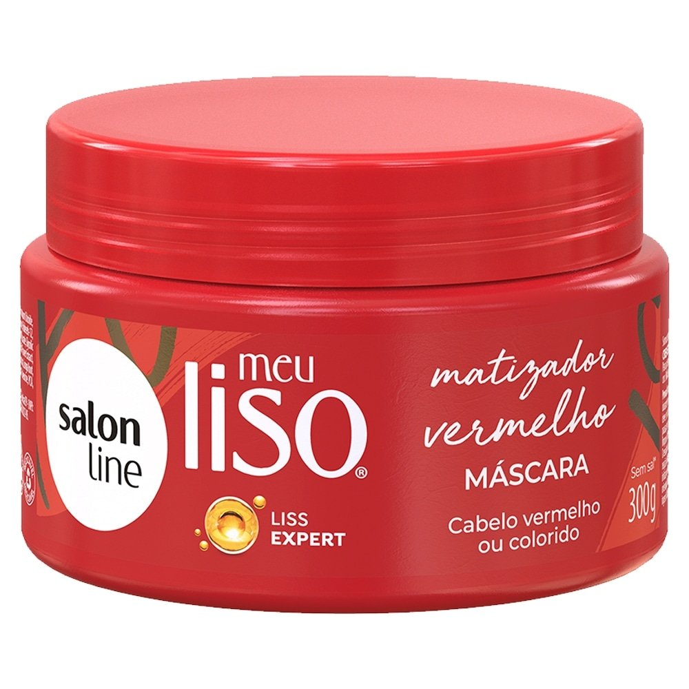 Máscara de Hidratação Salon Line Meu Liso Vermelho 300g Máscara de Hidratação Salon Line Meu Liso Vermelho 300g