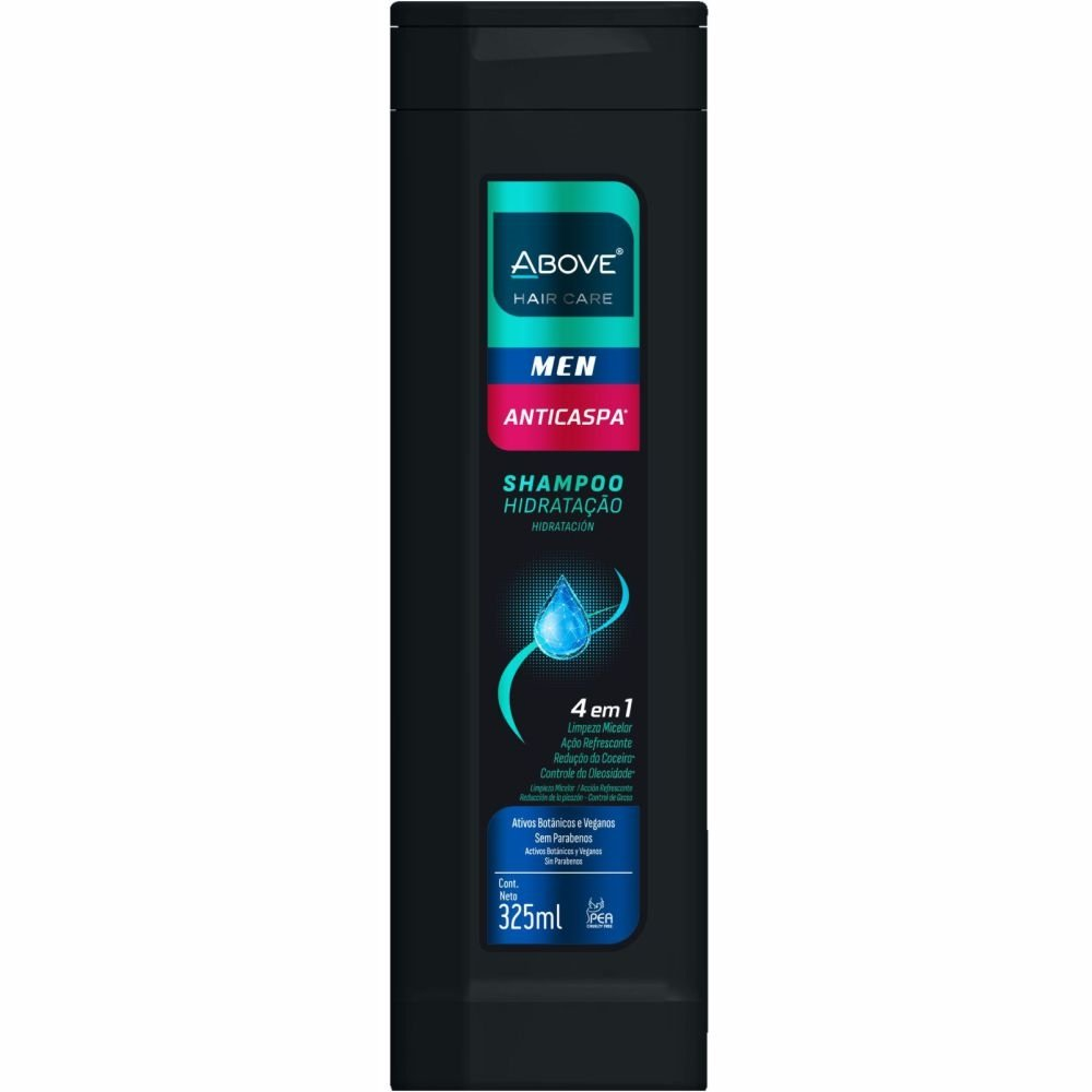 Shampoo Above Anti-Caspa Men Hidratação 4 em 1 325ml Shampoo Above Anti-Caspa Men Hidratação 4 em 1 325ml