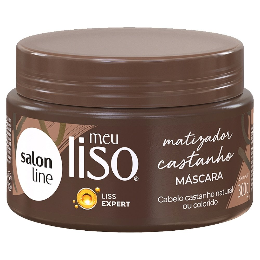 Máscara Hidratação Salon Line Matizadora Meu Liso Castanho Radiante 300g Máscara Hidratação Salon Line Matizadora Meu Liso Castanho Radiante 300g