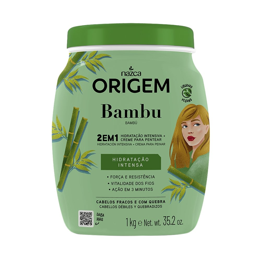 Creme de Tratamento Origem Bambu 2 em 1 1Kg Creme de Tratamento Origem Bambu 2 em 1 1Kg
