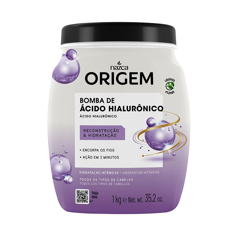 Creme de Tratamento Origem Bomba de Ácido Hialurônico 1Kg Creme de Tratamento Origem Bomba de Ácido Hialurônico 1Kg