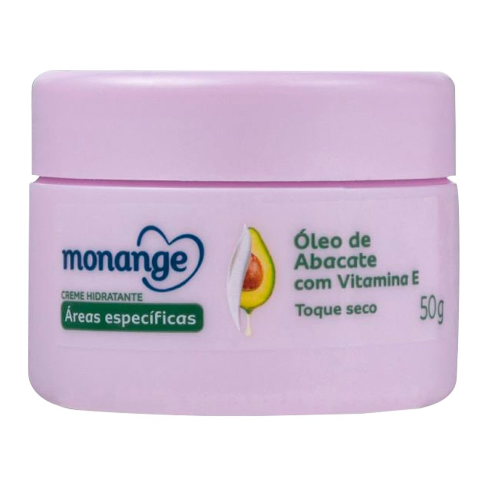 Creme Hidratante Monange Áreas Específicas Óleo de Abacate com Vitamina E 50g Creme Hidratante Monange Áreas Específicas Óleo de Abacate com Vitamina E 50g