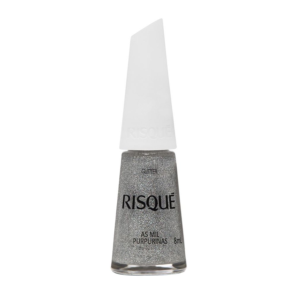 Esmalte Risqué Efeitos Glitter As Mil Purpurinas Avulso 8ml