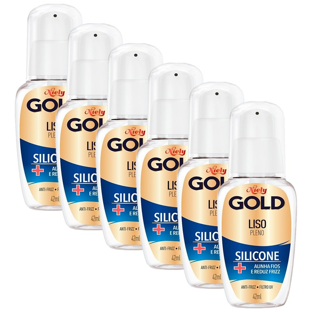 Reparador de Pontas Niely Gold Silicone Liso Prolongado 42ml Embalagem com 6 Unidades Reparador de Pontas Niely Gold Silicone Liso Prolongado 42ml Embalagem com 6 Unidades