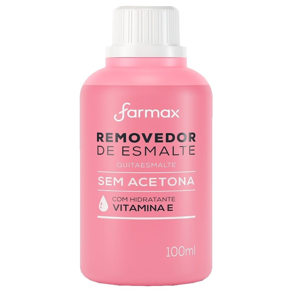 Removedor de Esmalte Farmax sem Acetona 100ml - Embalagem com 12 Unidades Removedor de Esmalte Farmax sem Acetona 100ml - Embalagem com 12 Unidades