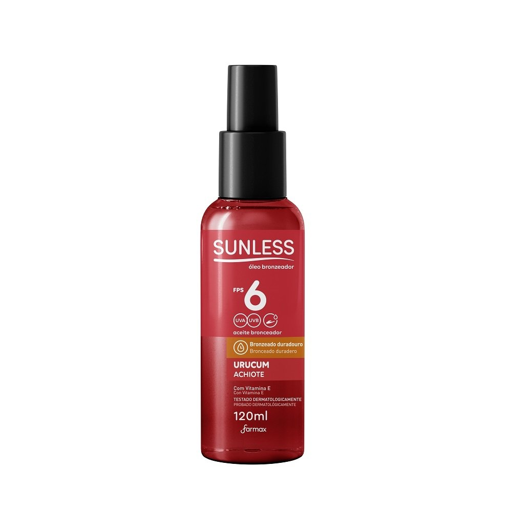Bronzeador Sunless Óleo Urucum FPS6 120ml