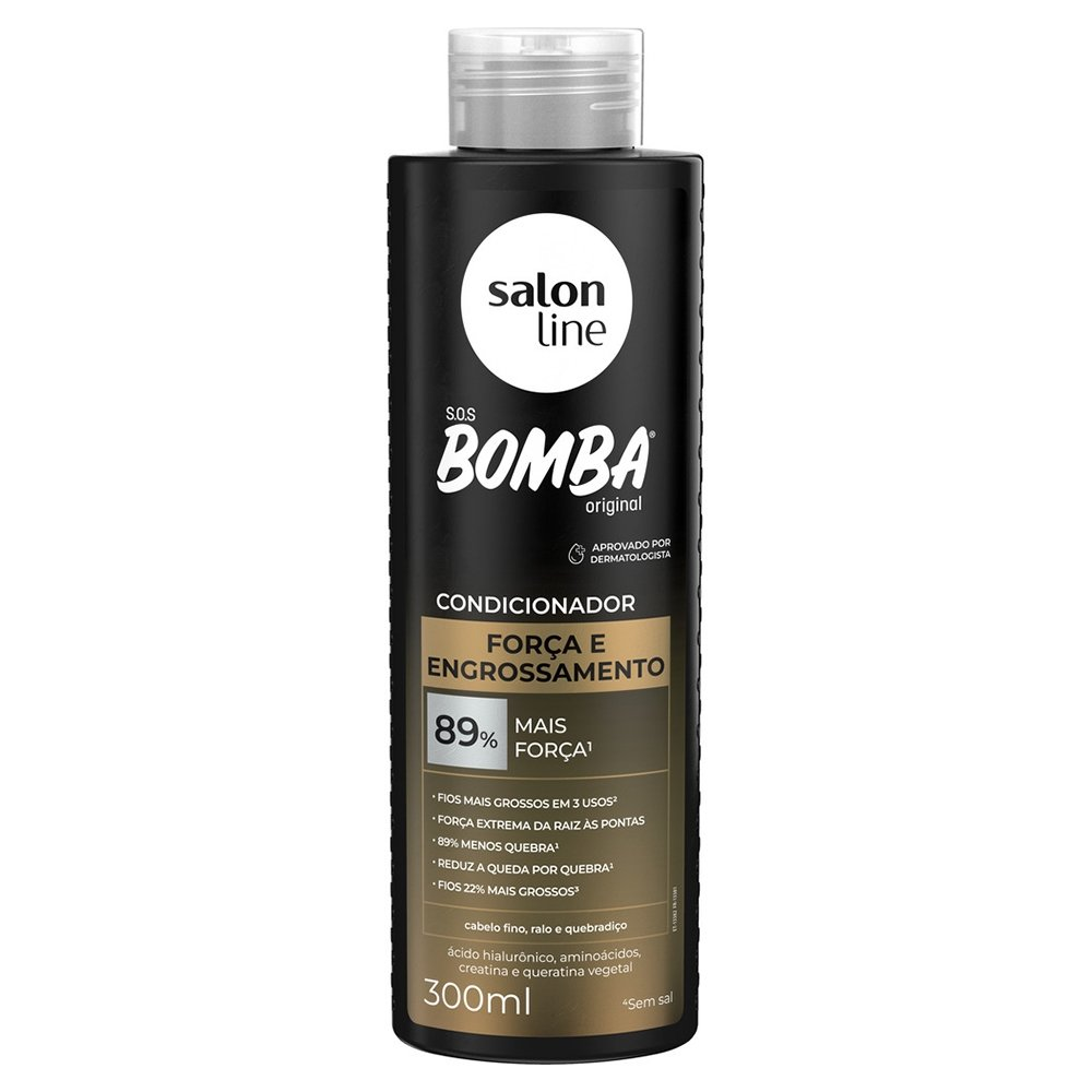 Condicionador Salon Line Bomba Força e Engrossamento 300ml Condicionador Salon Line Bomba Força e Engrossamento 300ml
