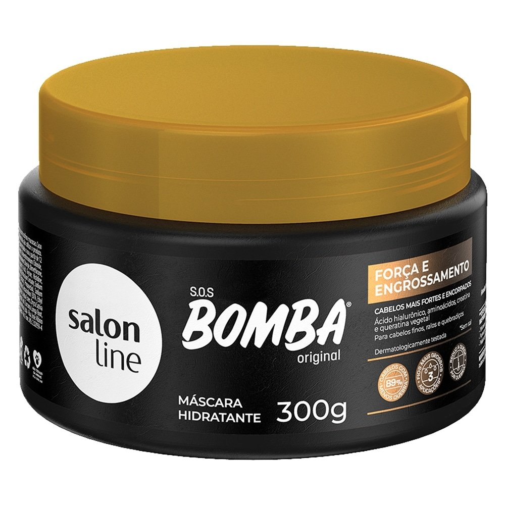 Máscara Hidratante Salon Line Bomba Forca e Engrossamento 300g Máscara Hidratante Salon Line Bomba Forca e Engrossamento 300g