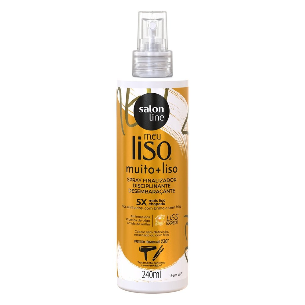 Defrizante Salon Line Meu Liso Muito + Liso Protetor Térmico Spray 240ml Defrizante Salon Line Meu Liso Muito + Liso Protetor Térmico Spray 240ml