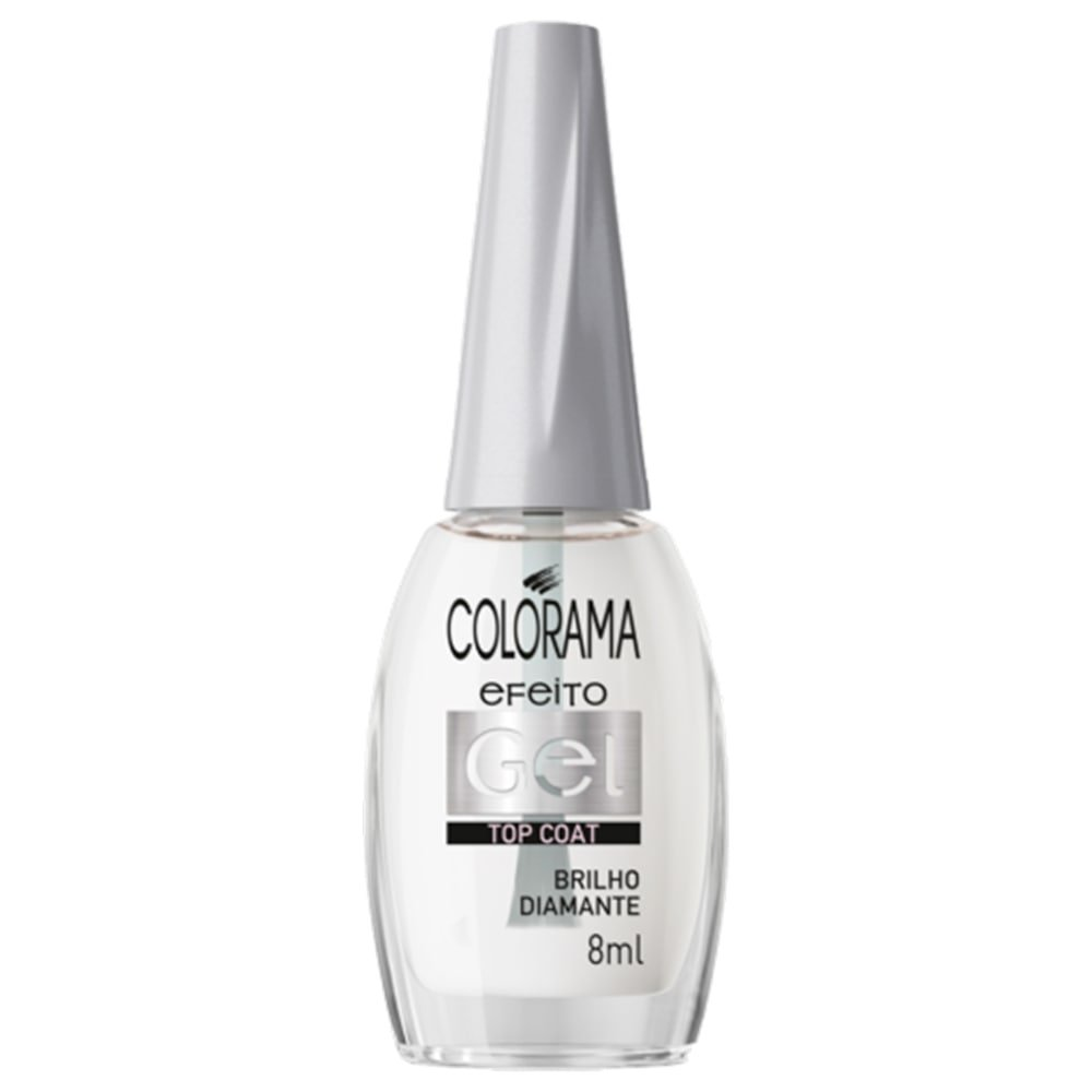 Esmalte Colorama Top Coat Efeito Gel Brilho Diamante Avulso 8ml Esmalte Colorama Top Coat Efeito Gel Brilho Diamante Avulso 8ml