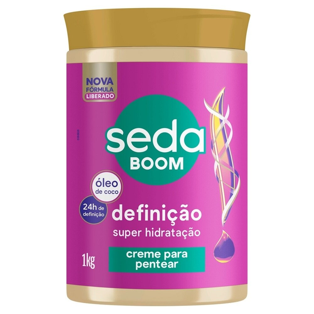Creme para Pentear Seda Boom Definição Pote 1kg Creme para Pentear Seda Boom Definição Pote 1kg