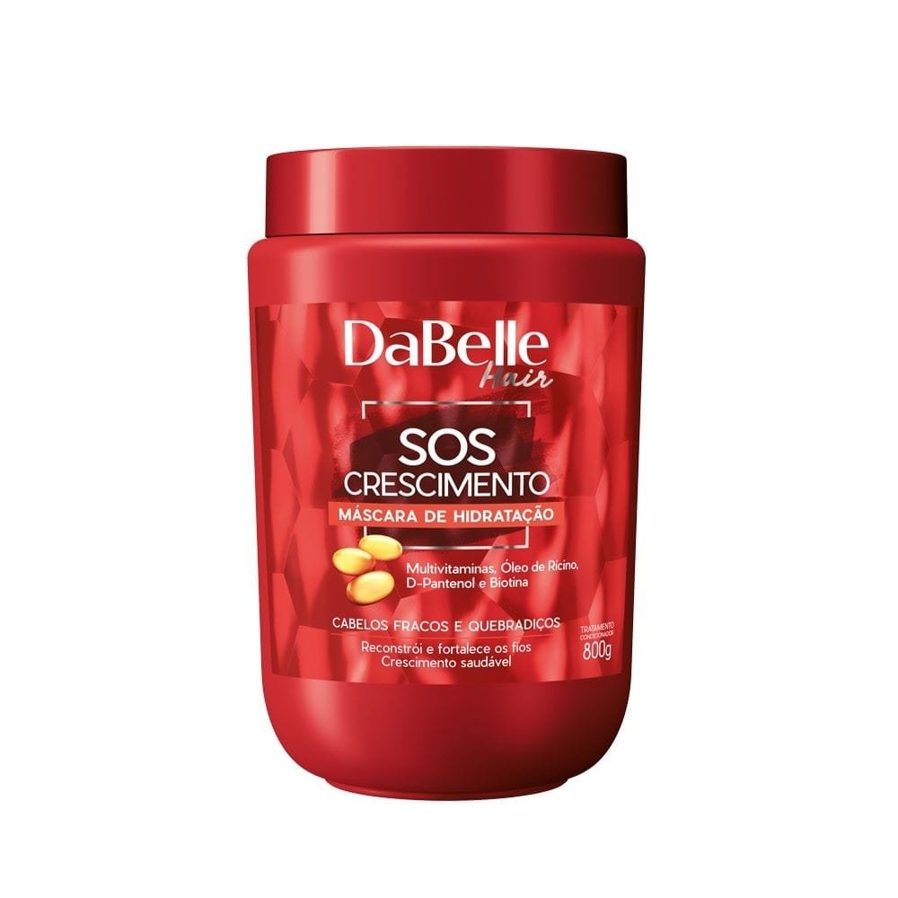 Máscara Hidratação Dabelle Sos Crescimento 800g Máscara Hidratação Dabelle Sos Crescimento 800g