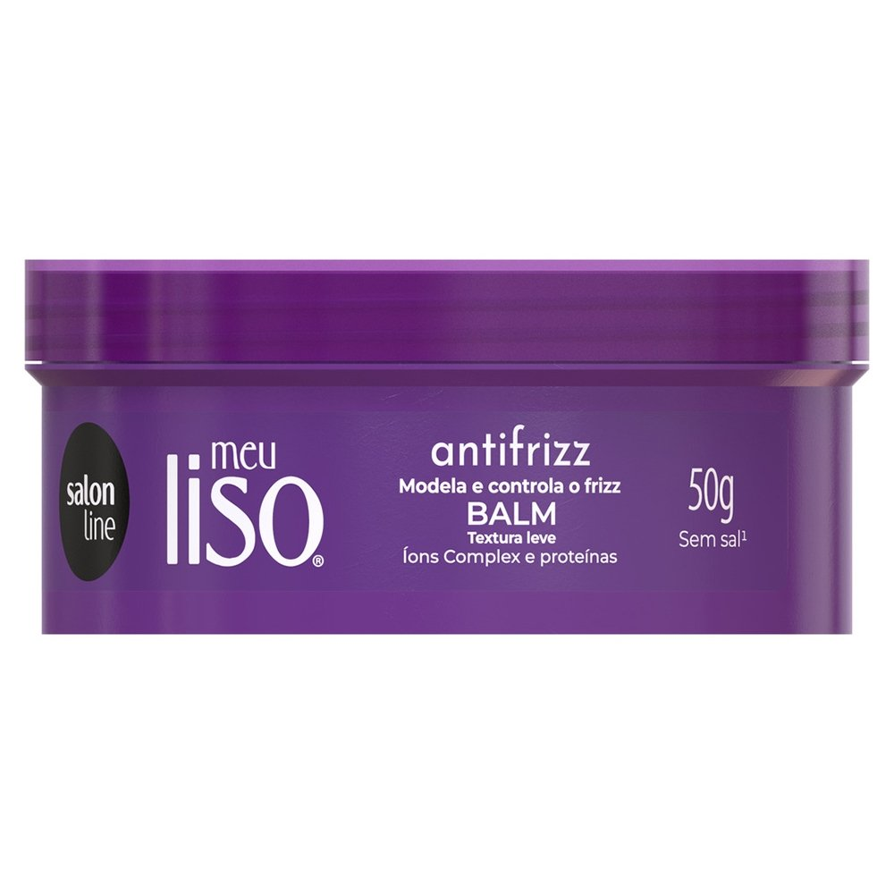 Creme Modelador Salon Line Meu Liso Balm Antifrizz 50g Creme Modelador Salon Line Meu Liso Balm Antifrizz 50g