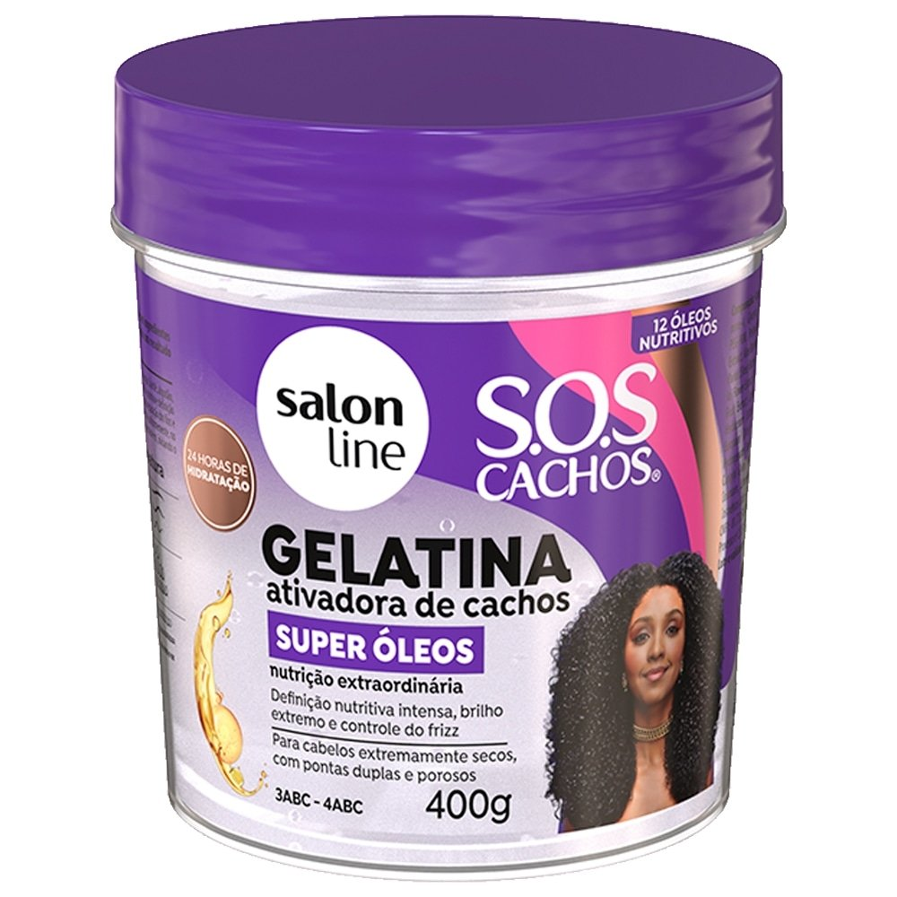 Gelatina Capilar Salon Line SOS Cachos - Super Óleos 400g Gelatina Capilar Salon Line SOS Cachos - Super Óleos 400g