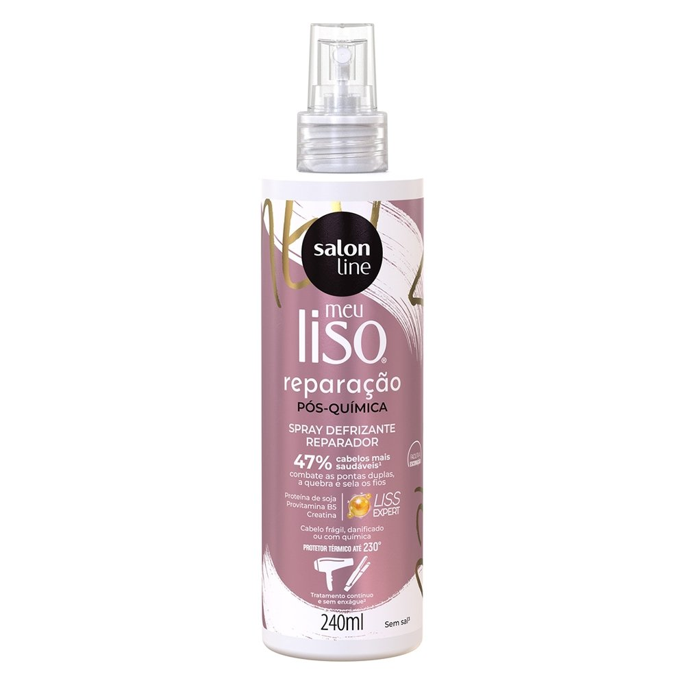 Spray Defrizante Salon Line Meu Liso - Protetor Térmico Reparação 240ml Spray Defrizante Salon Line Meu Liso - Protetor Térmico Reparação 240ml