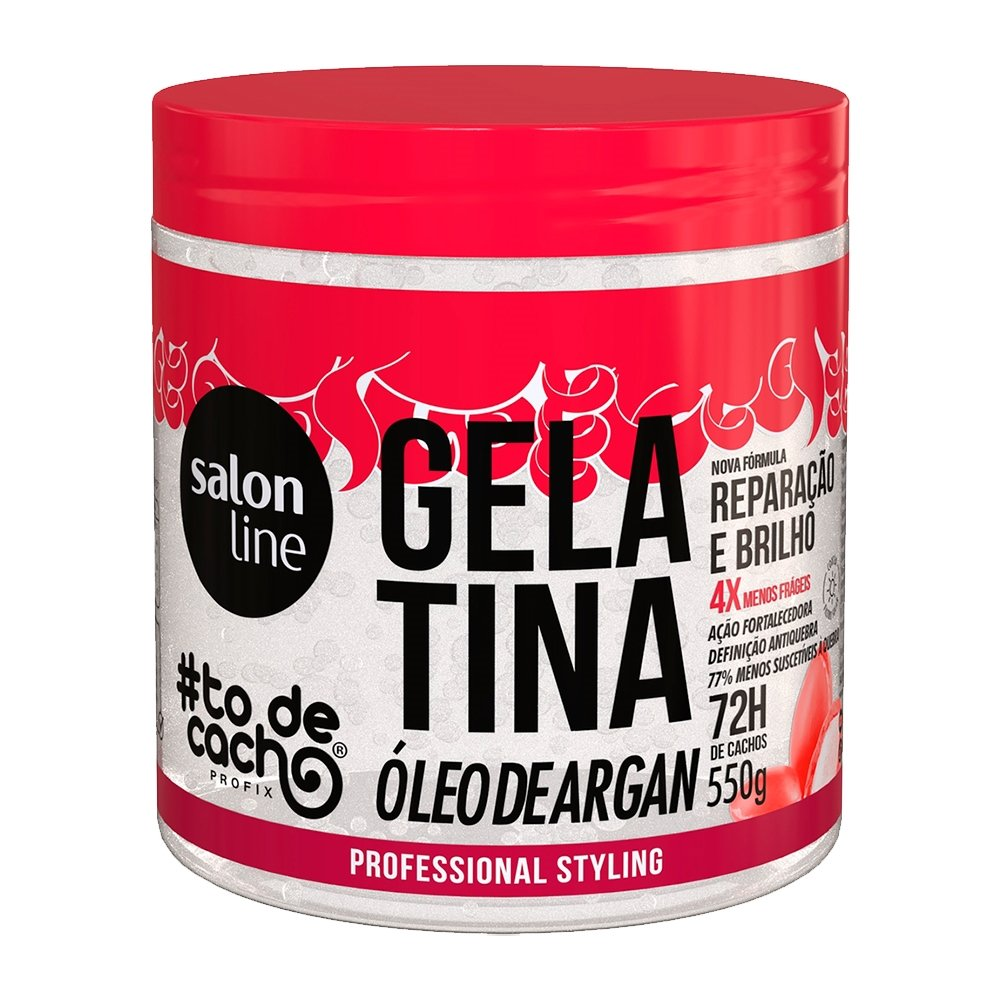 Gelatina Capilar Salon Line #ToDeCacho Fortalecedora 550g Gelatina Capilar Salon Line #ToDeCacho Fortalecedora 550g