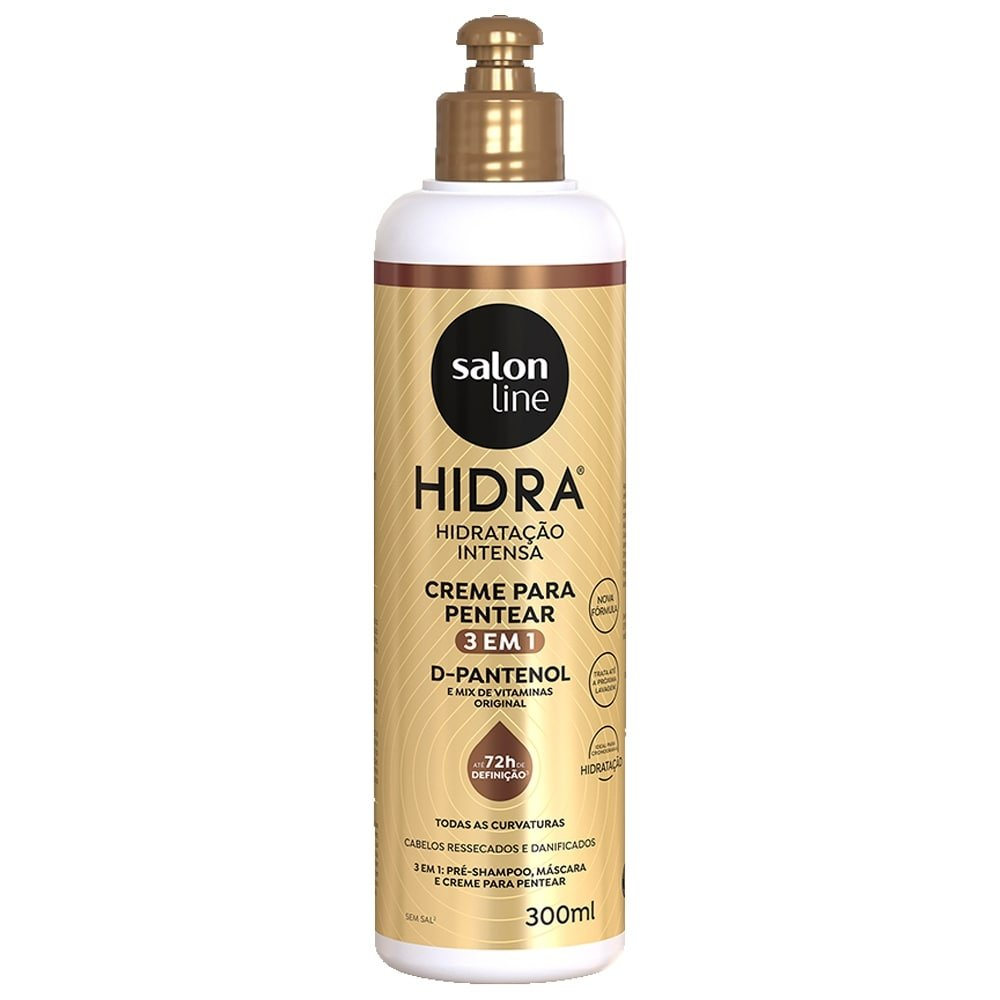 Creme para Pentear Salon Line Hidra - 3 em 1 D-Pantenol 300ml Creme para Pentear Salon Line Hidra - 3 em 1 D-Pantenol 300ml