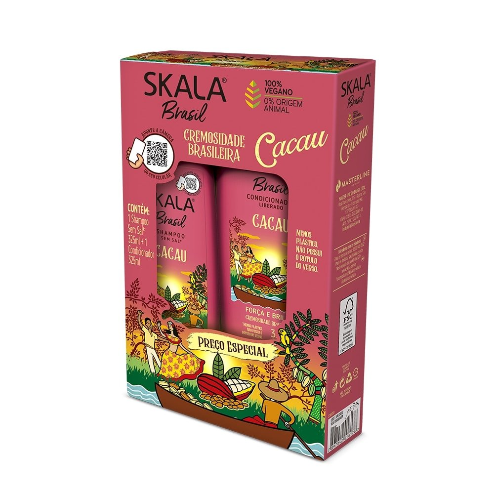 Shampoo + Condicionador Skala Brasil Cacau 325ml Shampoo + Condicionador Skala Brasil Cacau 325ml
