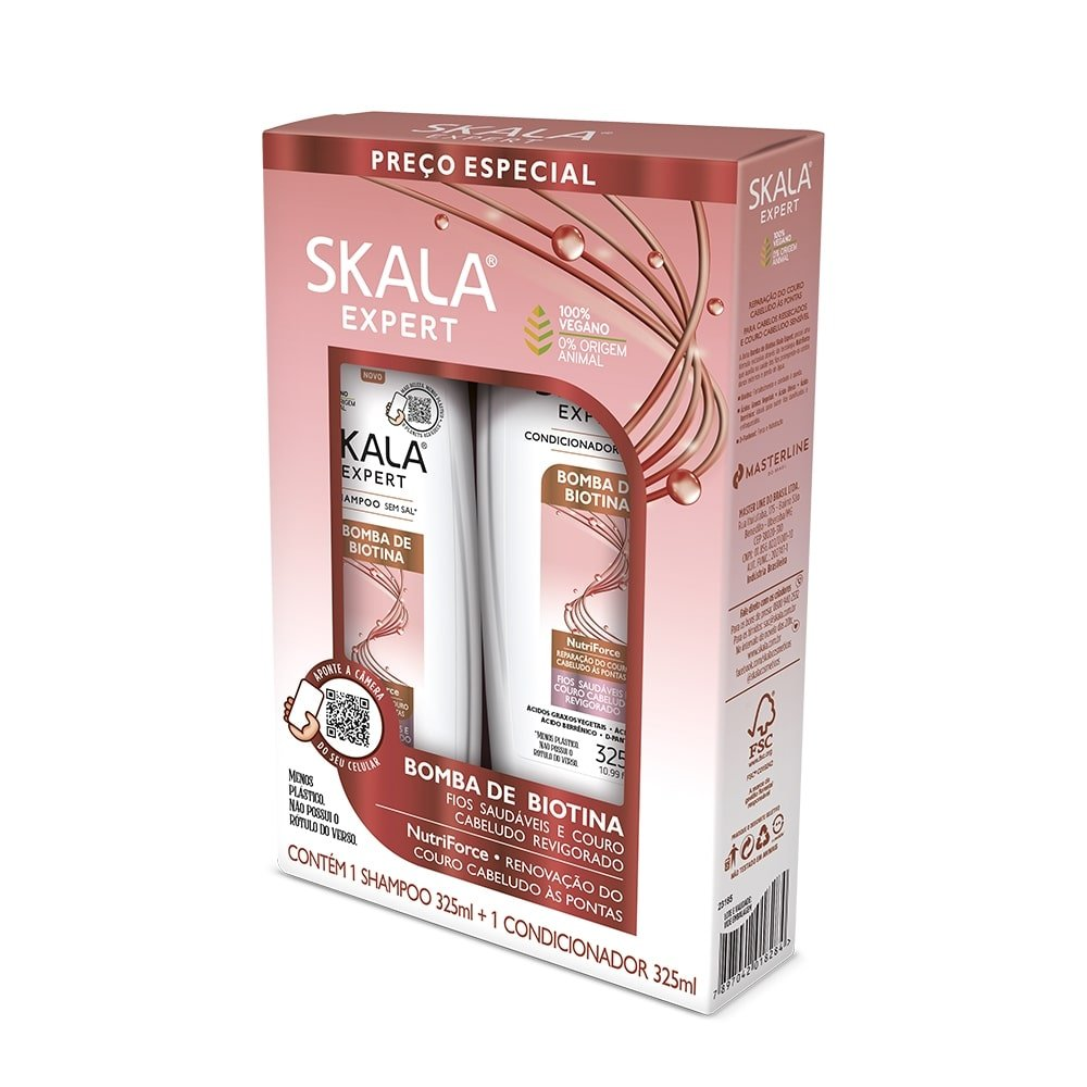 Shampoo + Condicionador Skala Bomba de Biotina 325ml Shampoo + Condicionador Skala Bomba de Biotina 325ml