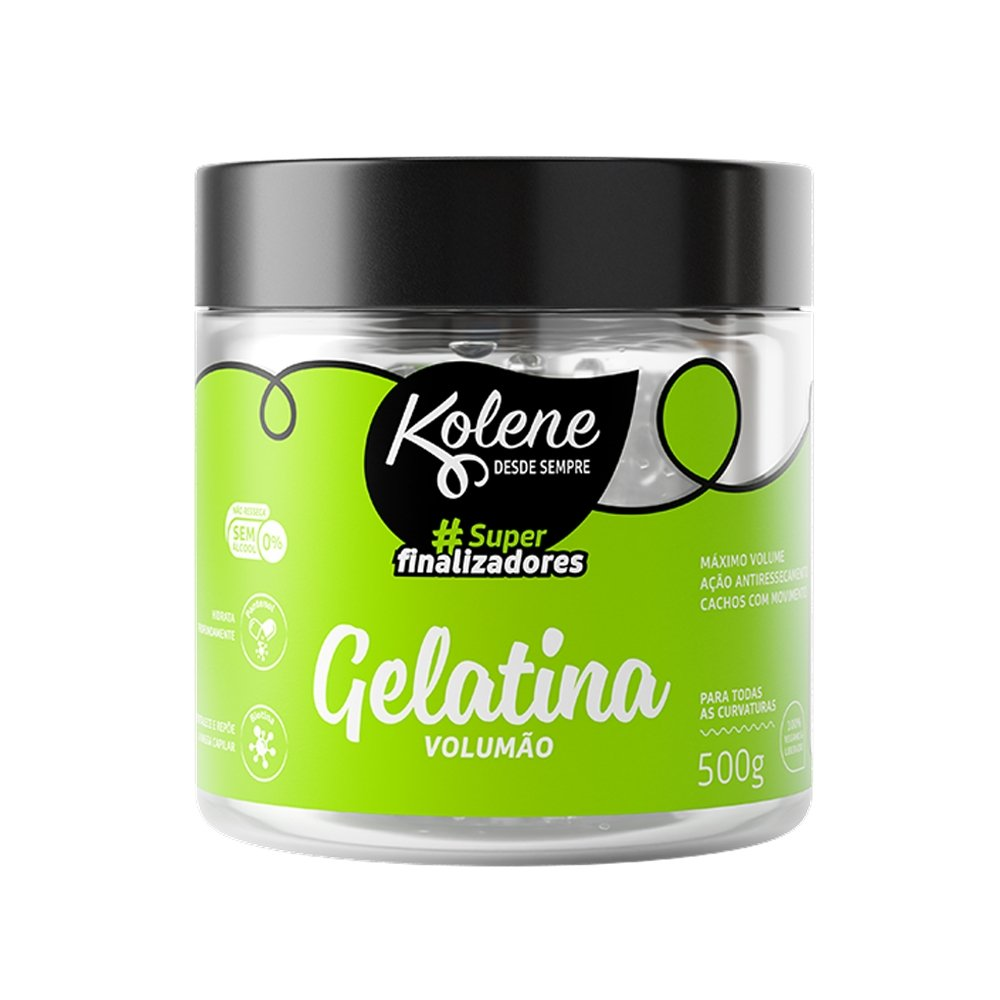 Gelatina Capilar Kolone Superfinalizadores Verde 500g Gelatina Capilar Kolone Superfinalizadores Verde 500g