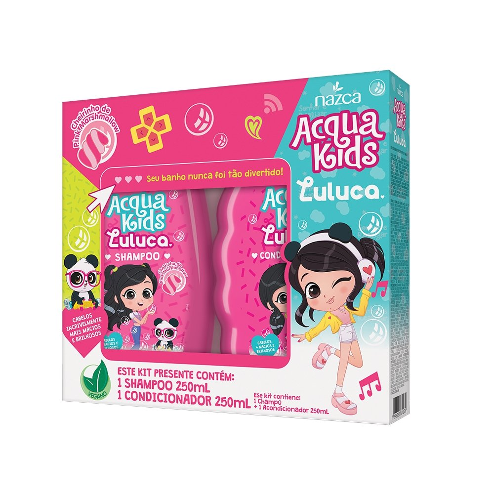 Shampoo+Condicionador Acqua Kids Luluca 250ml Shampoo+Condicionador Acqua Kids Luluca 250ml