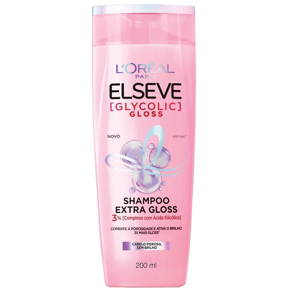 Shampoo Elseve Glycolic Gloss 200ml Shampoo Elseve Glycolic Gloss 200ml
