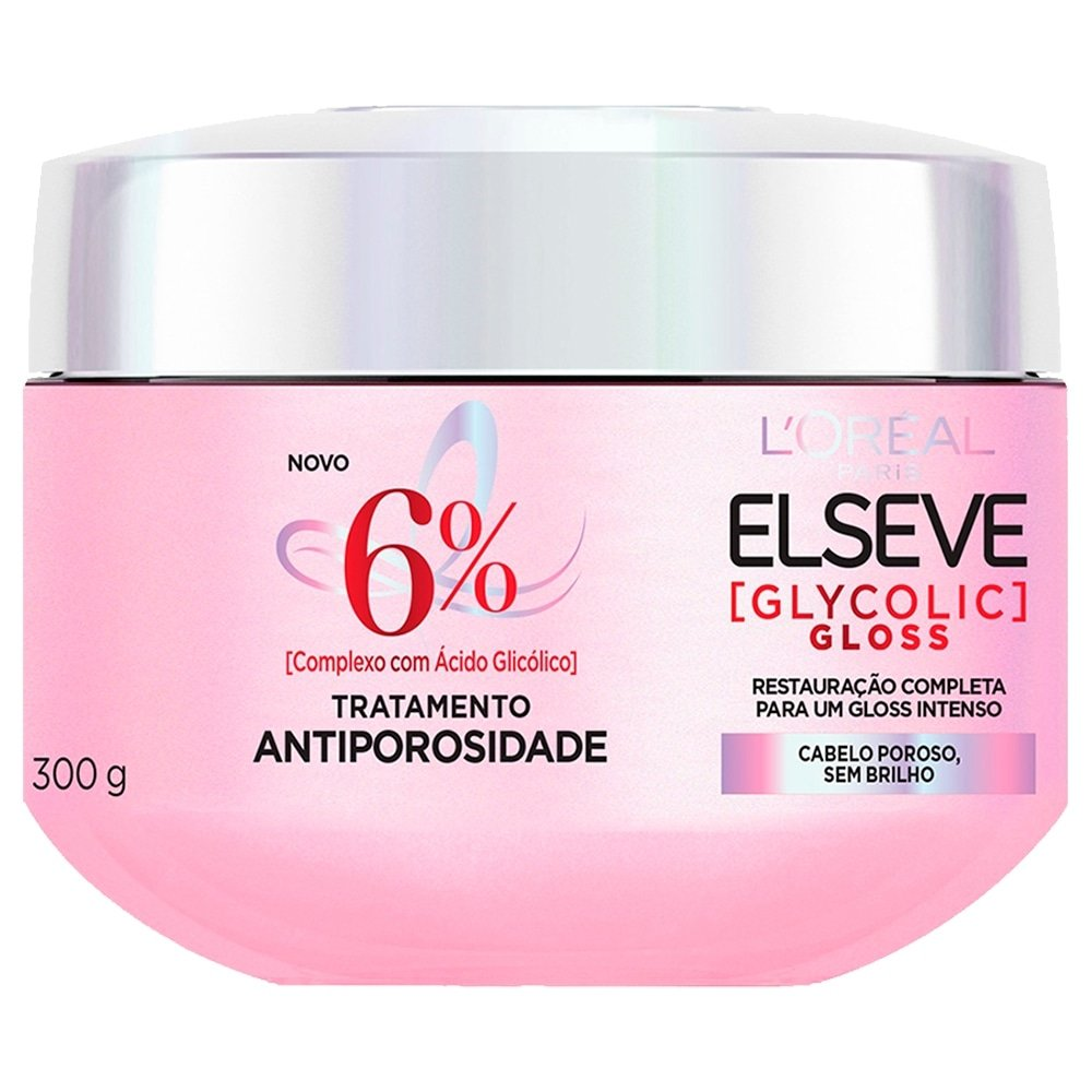 Creme de Tratamento Elseve Glycolic Gloss L'Oréal Paris 300g Creme de Tratamento Elseve Glycolic Gloss L'Oréal Paris 300g