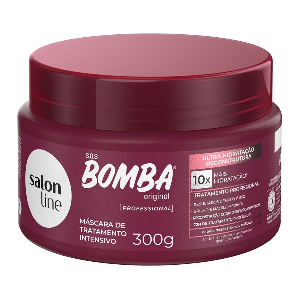 Máscara Hidratação Salon Line Bomba Ultra Hidratação Reconstrutora 300g Máscara Hidratação Salon Line Bomba Ultra Hidratação Reconstrutora 300g