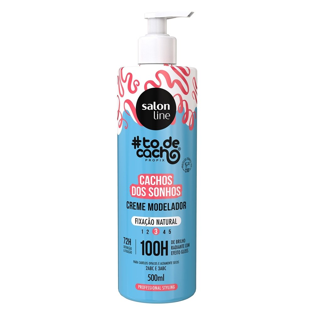 Creme Modelador Salon Line Cachos dos Sonhos Fixação Natural 500ml Creme Modelador Salon Line Cachos dos Sonhos Fixação Natural 500ml