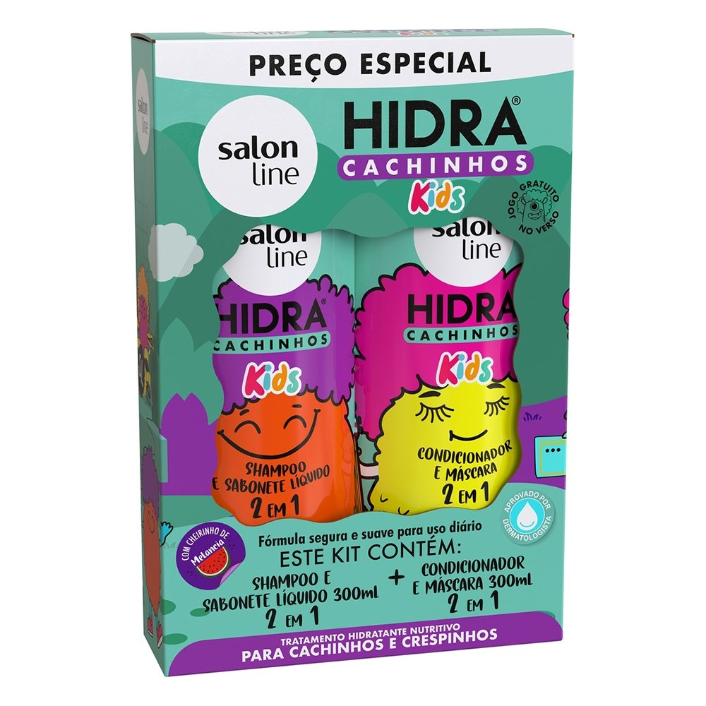 Shampoo + Condicionador Salon Line Kids Hidra Cachinhos 300ml Shampoo + Condicionador Salon Line Kids Hidra Cachinhos 300ml