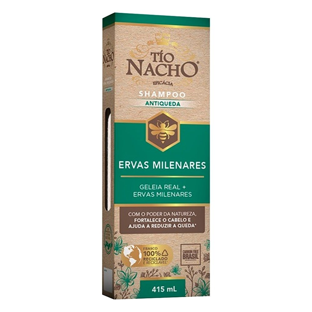Shampoo Tio Nacho Antiqueda Ervas Milenares 415ml Shampoo Tio Nacho Antiqueda Ervas Milenares 415ml