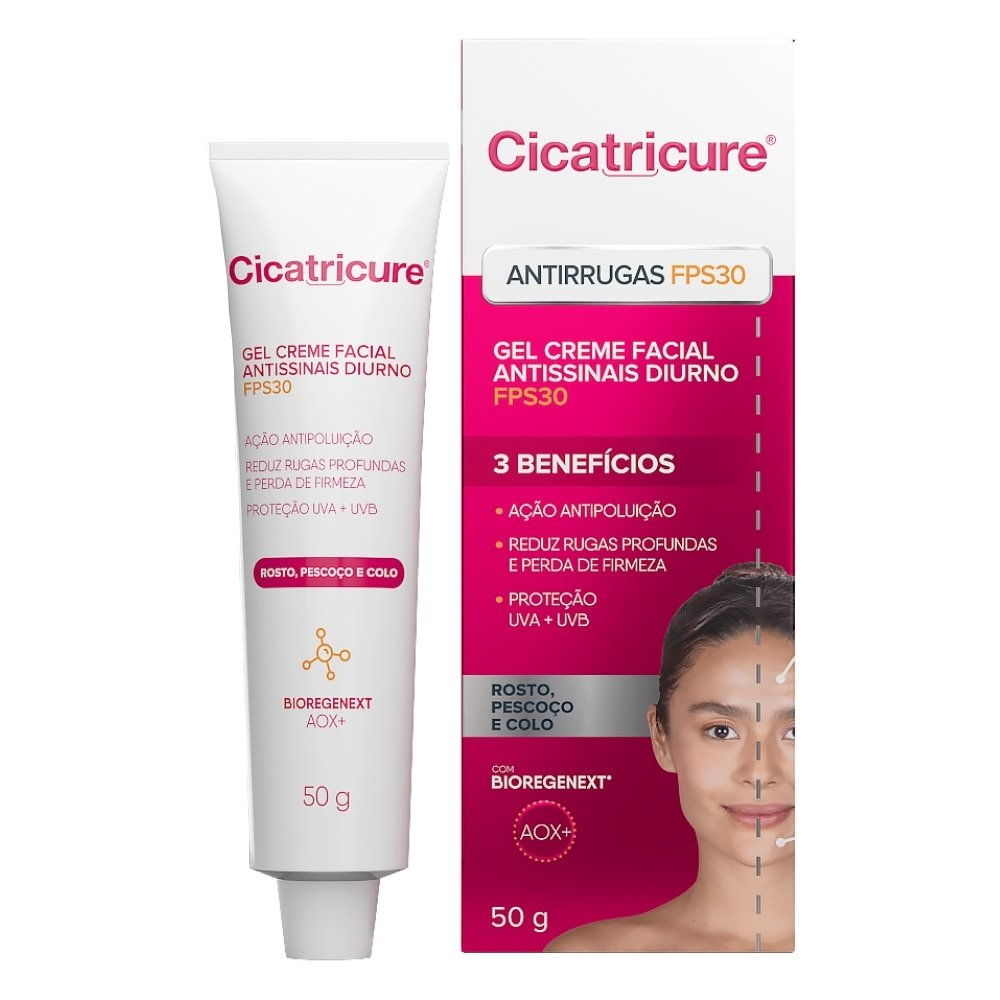 Creme Facial Cicatricure Diurno FPS30 50g Creme Facial Cicatricure Diurno FPS30 50g