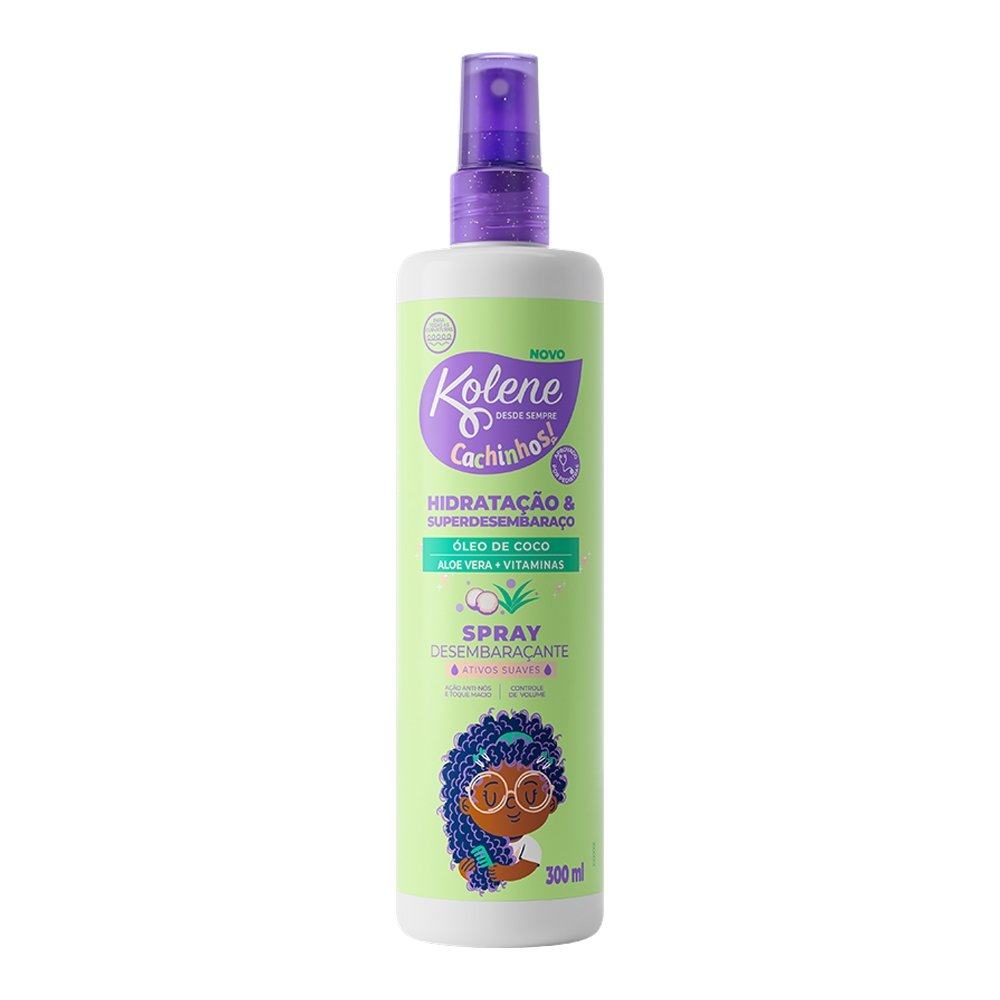 Spray Modelador Kolene Desembaraçante Cachinhos 300ml Spray Modelador Kolene Desembaraçante Cachinhos 300ml